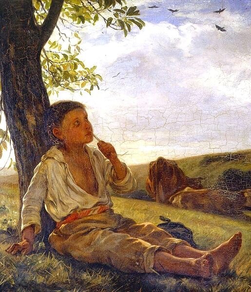 Леон Ризенер (1808 - 1878). Маленький пастушок, 1838