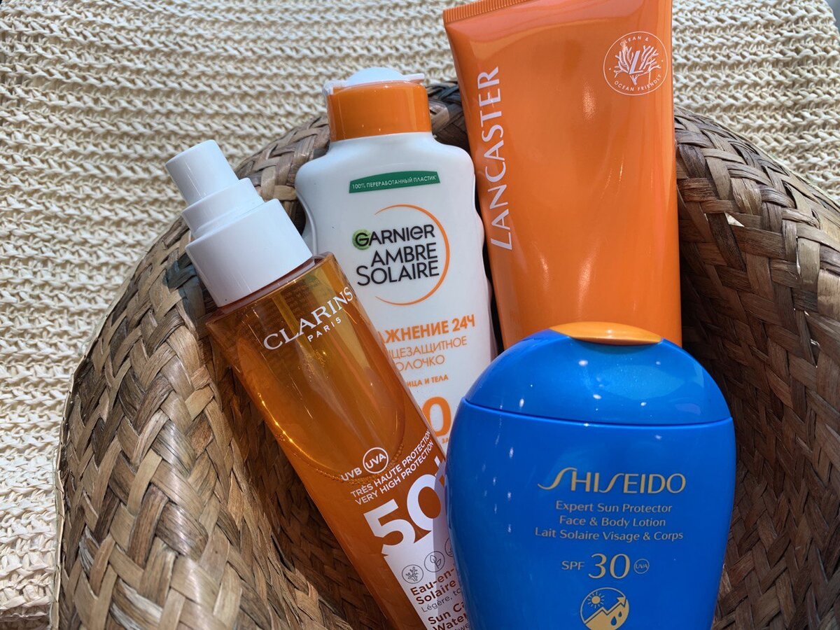 Солнезащитные средства разных брендов