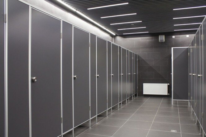 Сантехнические кабинки из ЛДСП