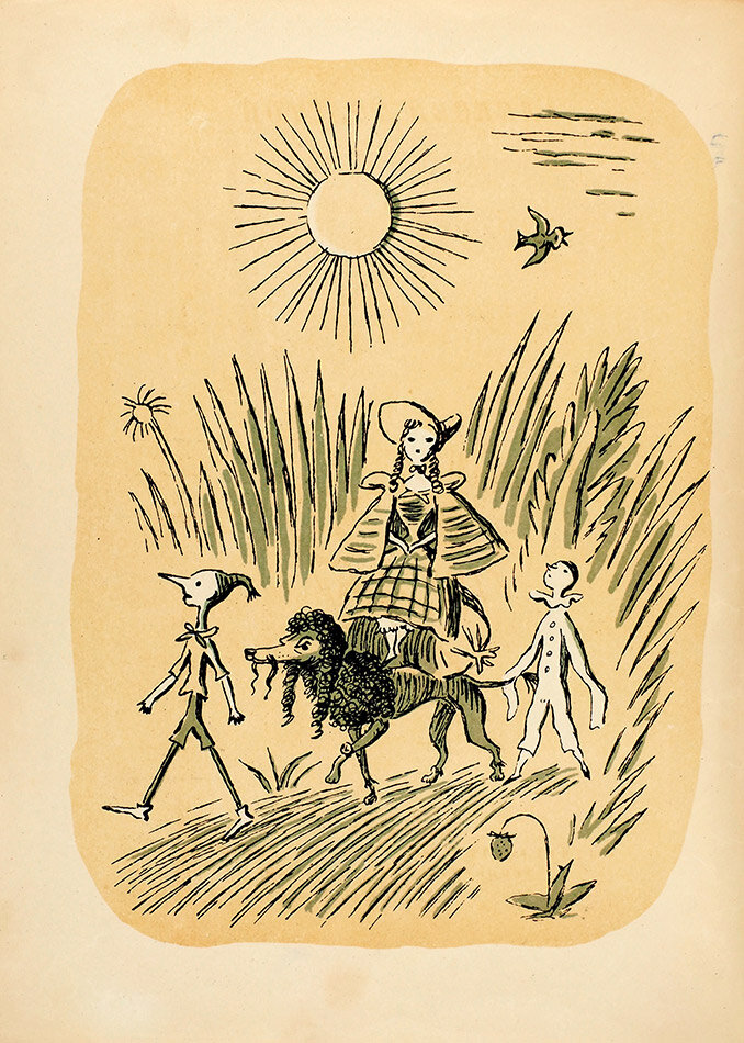 Иллюстрация Бронислава Малаховского (первое издание книги, 1936 год). Фото взято из открытых источников в сети Интернет.