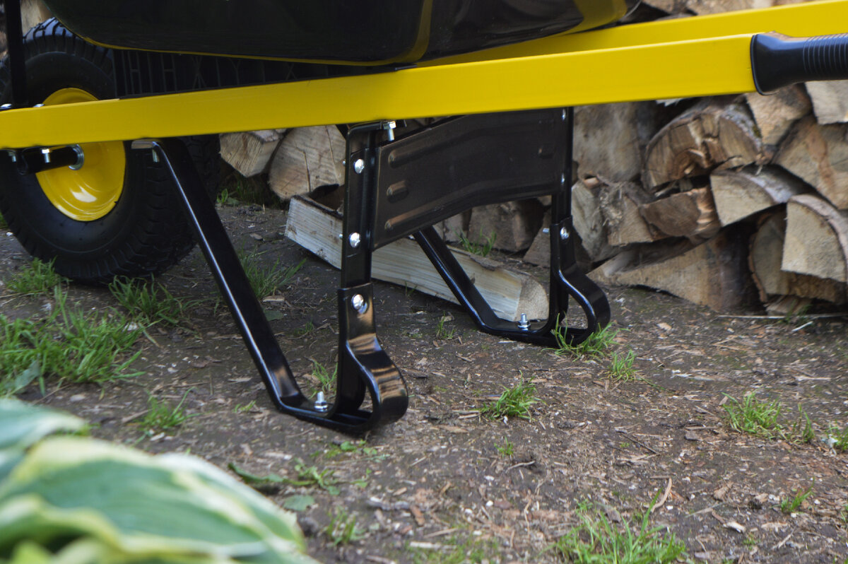 Обзор садовой тачки Denzel