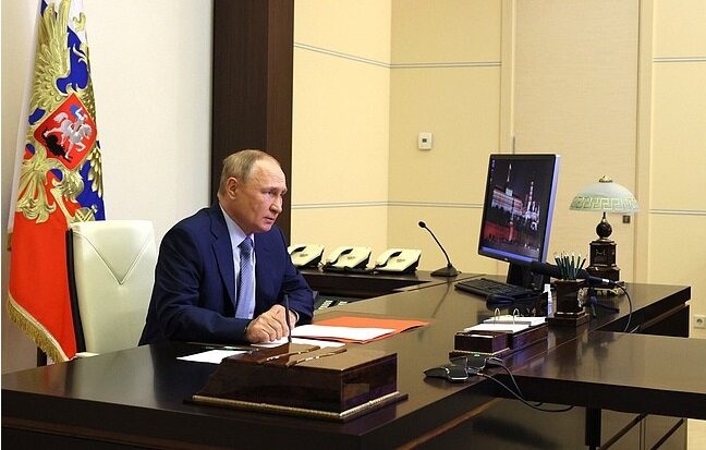В. Путин на Совете безопасности. Источник - пресслужба Кремля.