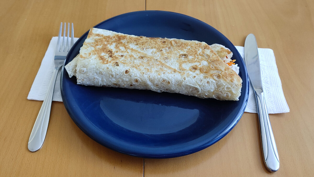 Сочная шаурма с копчёным окороком