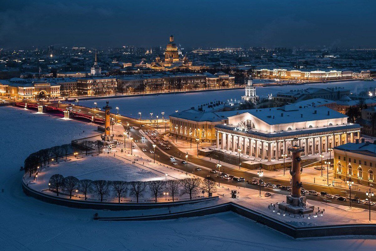красивые места в санкт петербурге зимой для