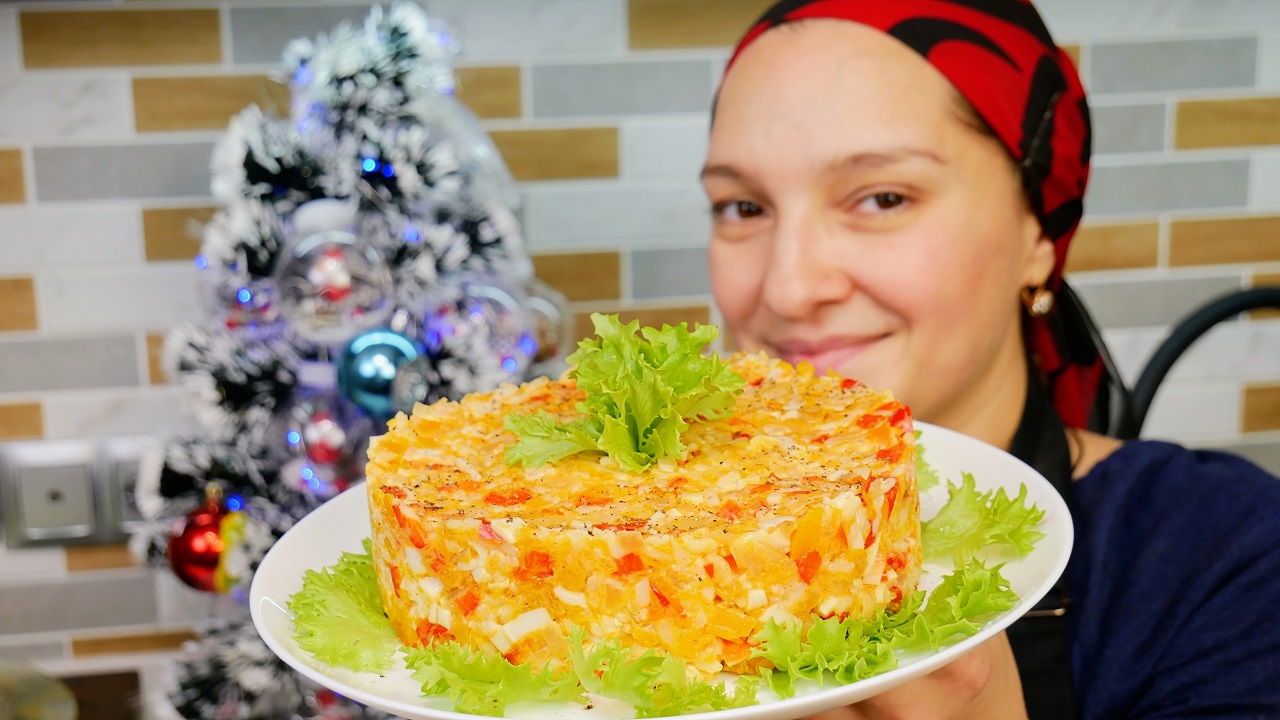 Любимый постный САЛАТ Галиной Кухни. Салат с ТЫКВОЙ, цыганка готовит.