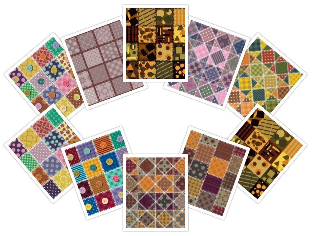 коллаж из иллюстраций автора