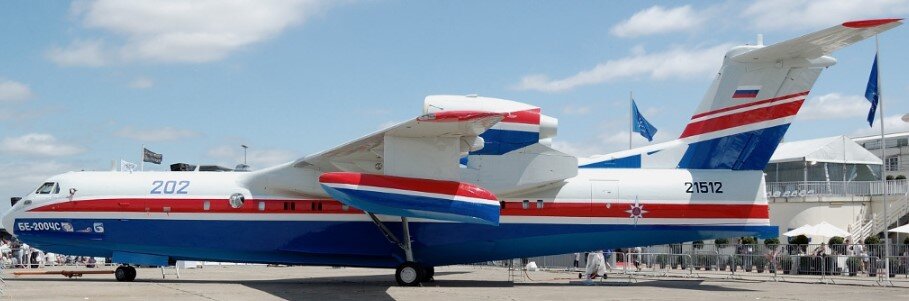 Бе-200 МЧС России на выставке в Ле-Бурже 2019