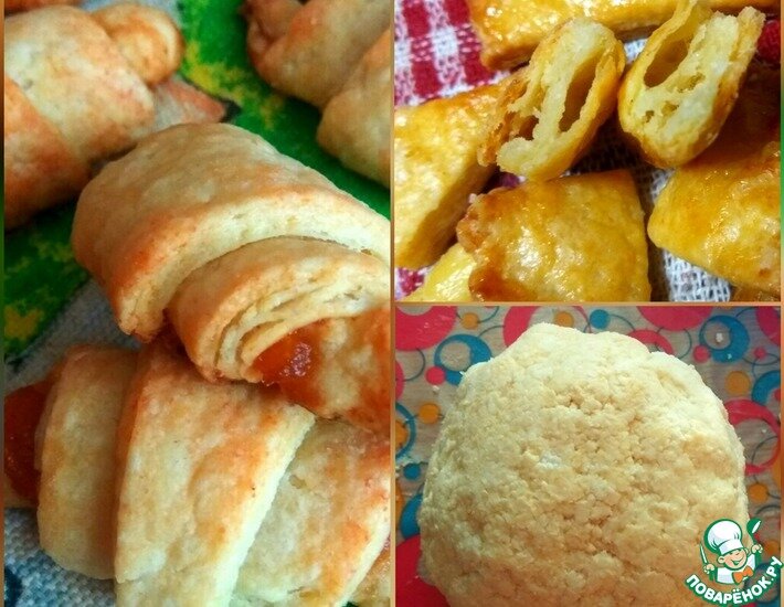 Очень вкусное, ароматное слоеное тесто с добавлением творога. Всем любителям творожной выпечки настоятельно рекомендую попробовать это тесто. Его можно использовать как для сладкой, так и не сладкой выпечки.