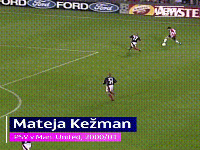 Матея Кежман. Сезон 2000/2001. Гол "Манчестер Юнайтед".