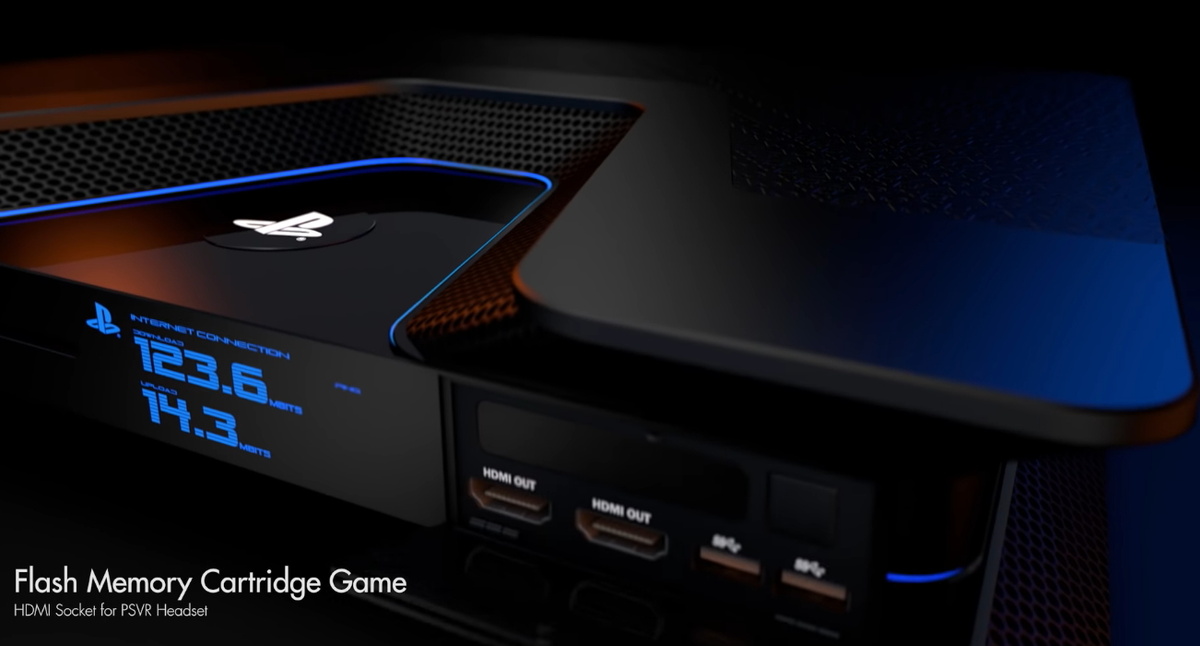 Фото концепта Sony PlayStation 5. Источник: канал VR4player.fr