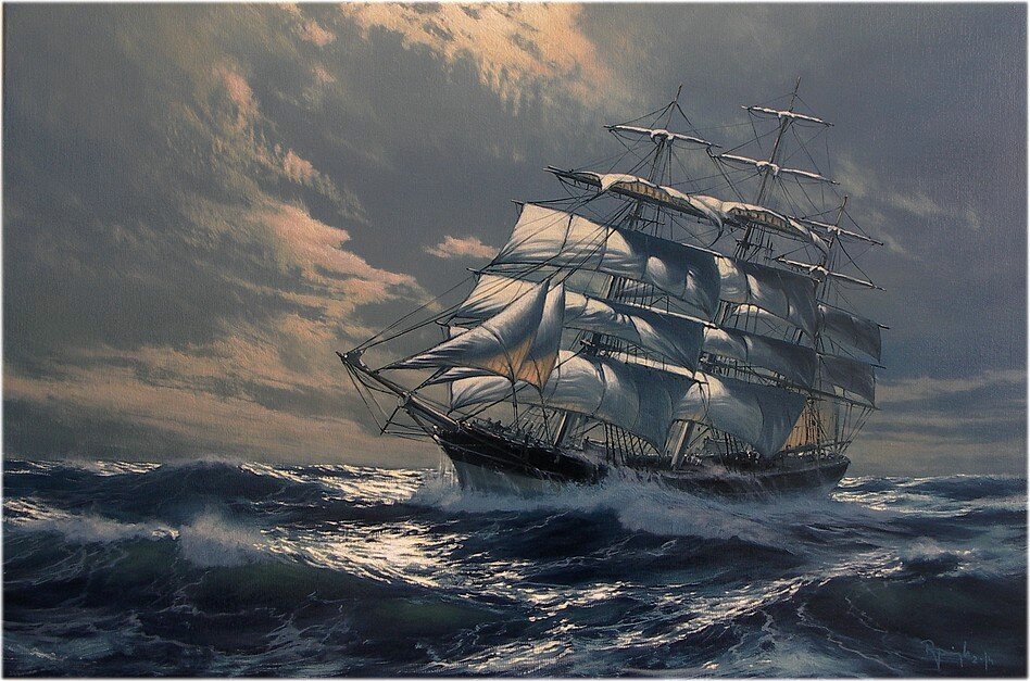 Марек ружик картины море