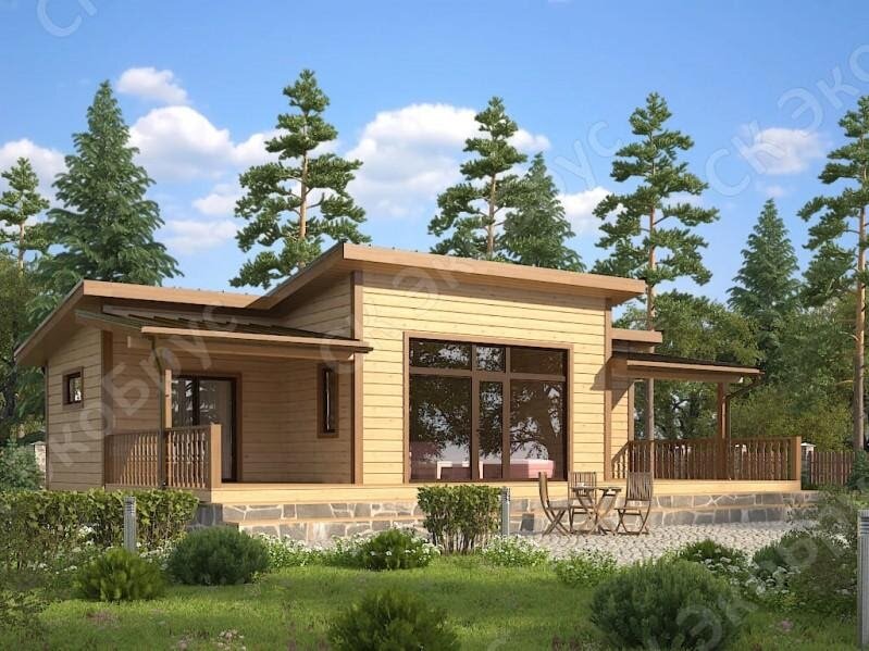 Рисунок 4. Проект каркасного дома Карелия 2020 Д-4 