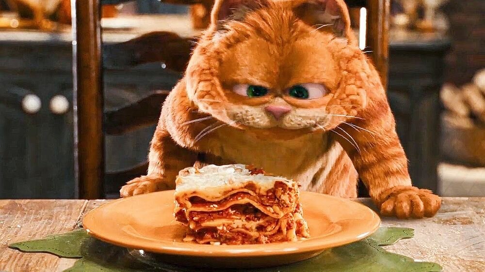 кадр из фильма "Гарфилд 2"