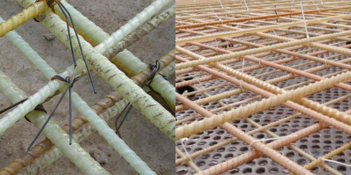 Соединение композитной арматуры (вязка)