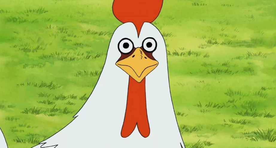 Петух в удивлении