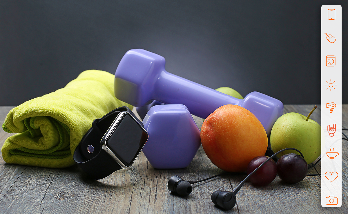 Фитнес гаджеты. Фруктовые гантели. Гаджеты для спорта. Фитнес принадлежности. Аксессуары для фитнеса.
