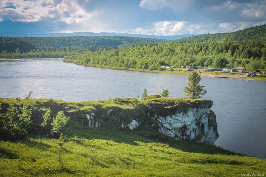 Лес на реке Вишера Пермского края