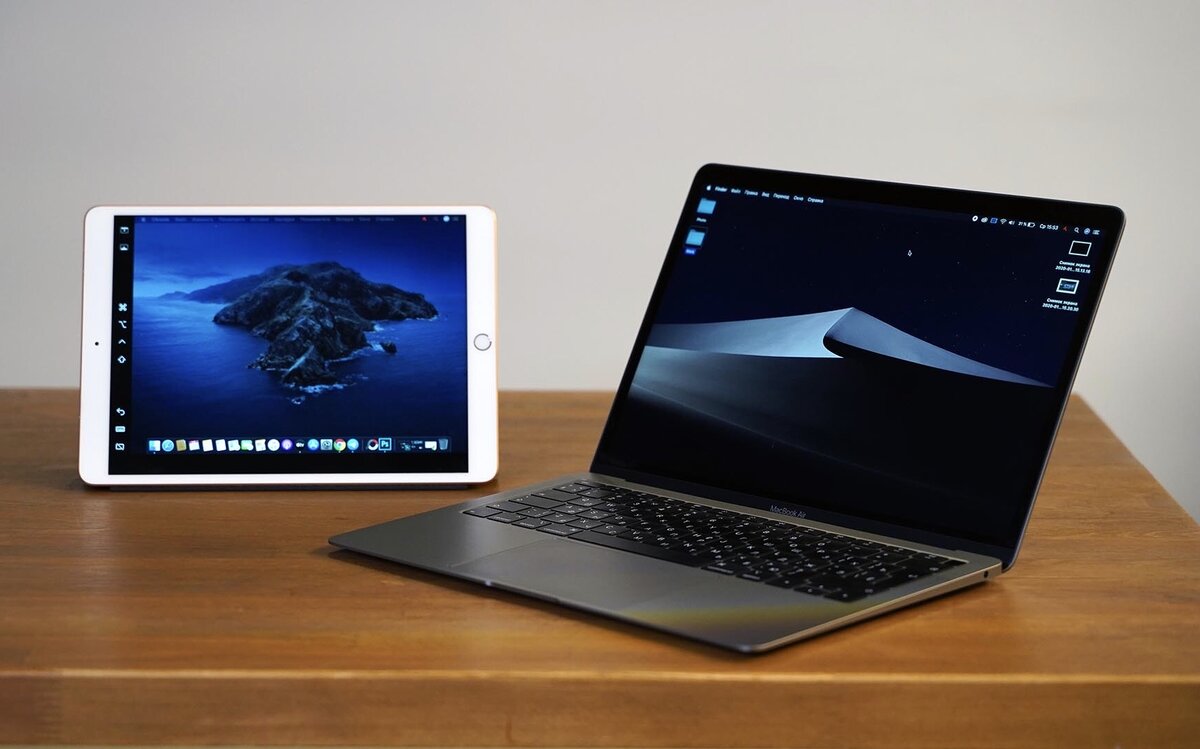MacBook и iPad