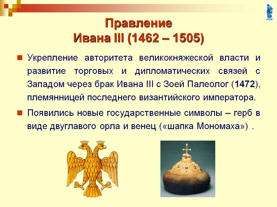 Укажите даты правления ивана iii великого. Правление Ивана 3. 1462-1505 – Княжение Ивана III.