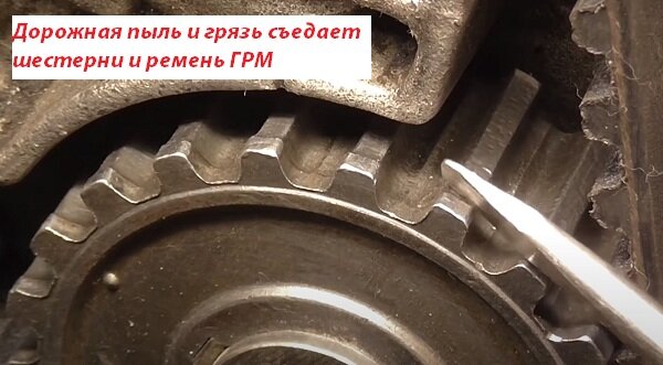 Без защитного кожуха ремень ГРМ и шестерни быстро приходят в негодность | Источник: https://avtoyoutubb.ru