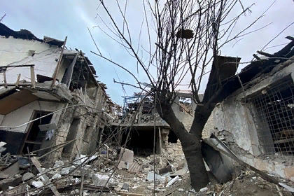 Разрушенный дом в Степанакерте