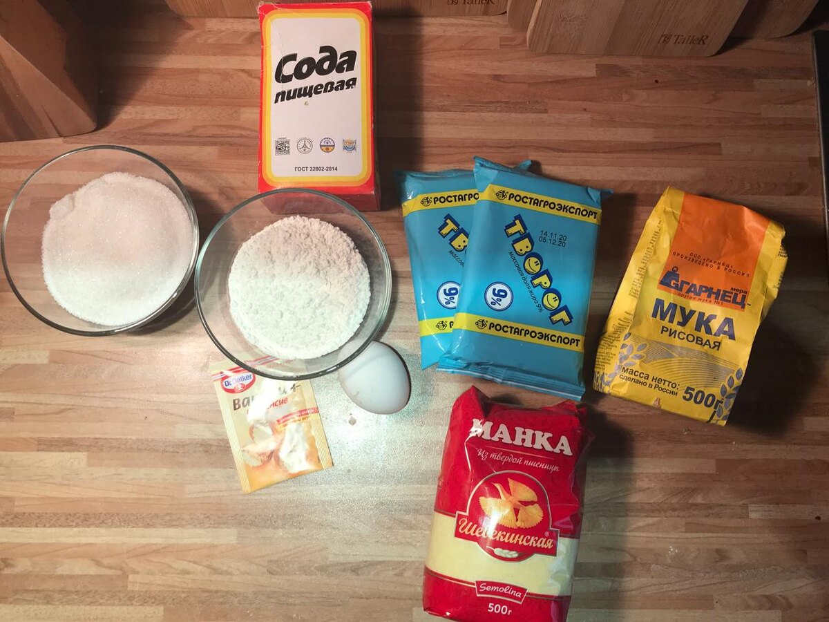 Требуемые продукты