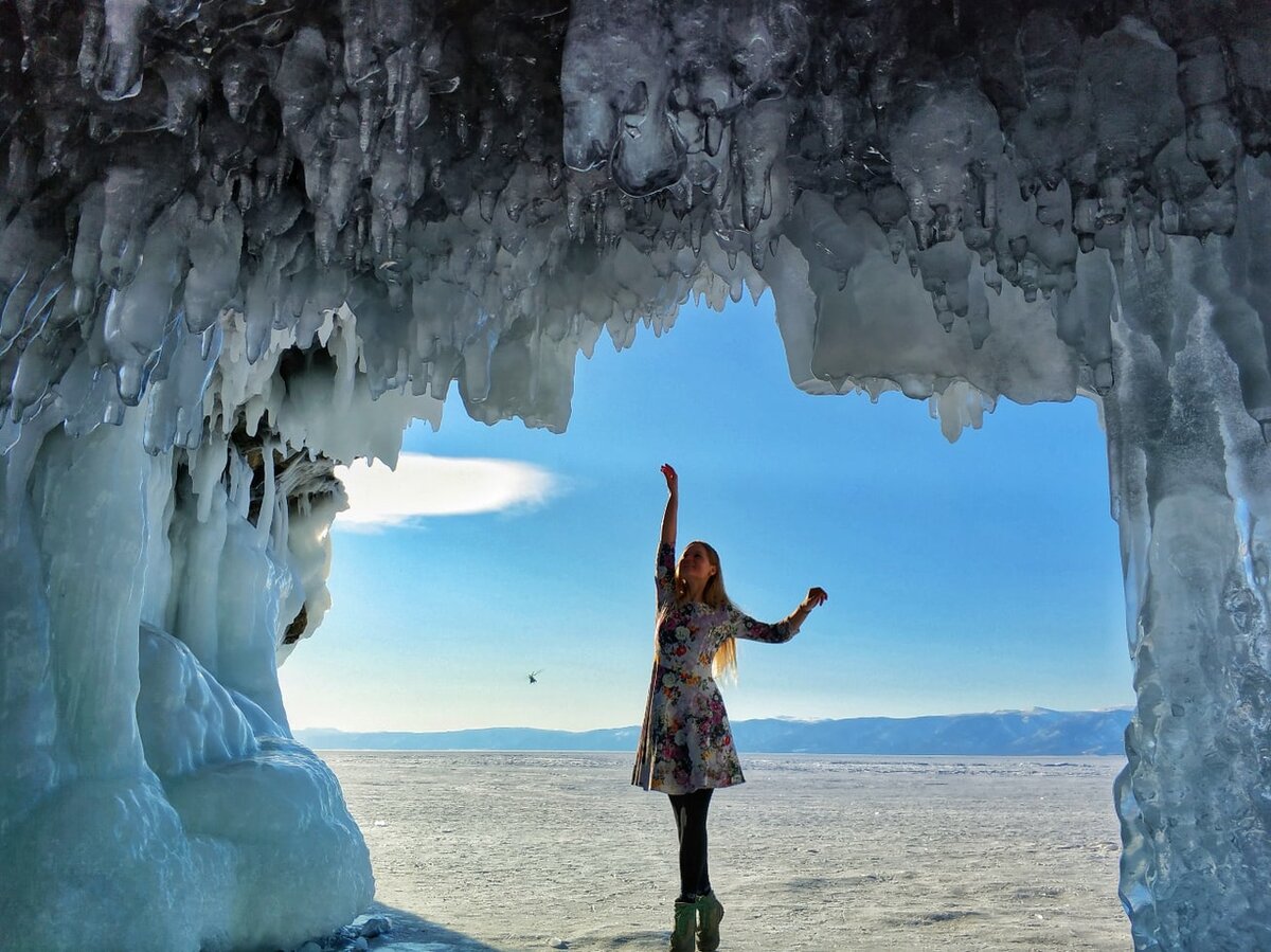 Ольхон, ледяные гроты