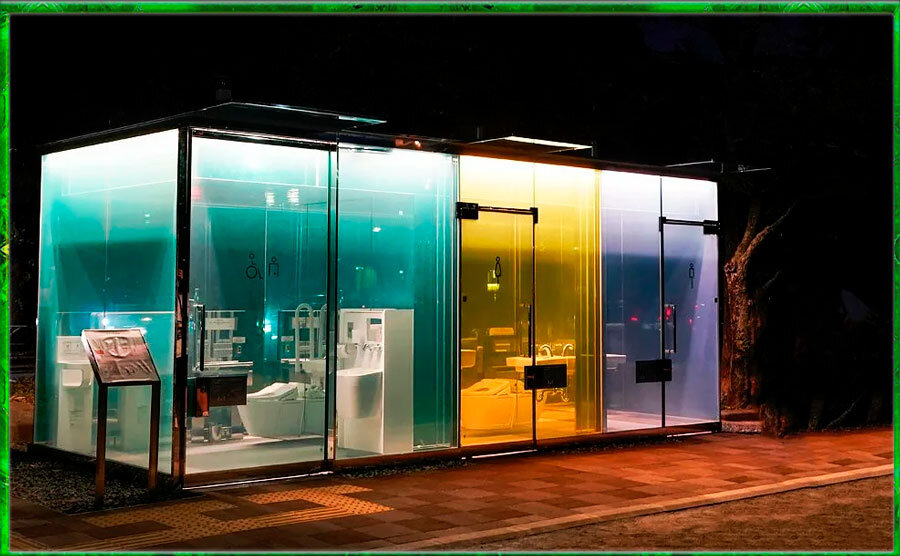 Прозрачные туалеты Японии