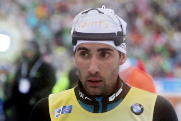 "File:2018-01-05 IBU Biathlon World Cup Oberhof 2018 - Sprint Men - Martin Fourcade 7.jpg" by Wikijunkie is licensed under CC BY-SA 3.0