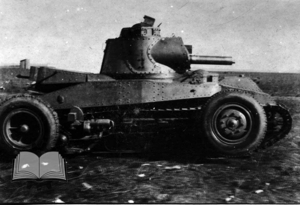 Räder-Raupen Kampfwagen m/28, он же "Танк Г.Х.Х." на ТЕКО, конец 1930 года. Образец №4, единственный, получивший броню, вооружение и башню.