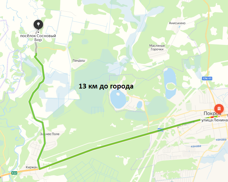 скрин с Яндекс карты