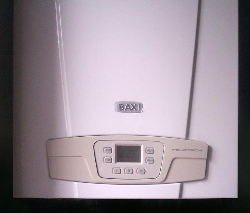 Газовый котел Бакси Baxi eco 24 Квт промывка теплообменника, ремонт ниппеля расширительного бачка