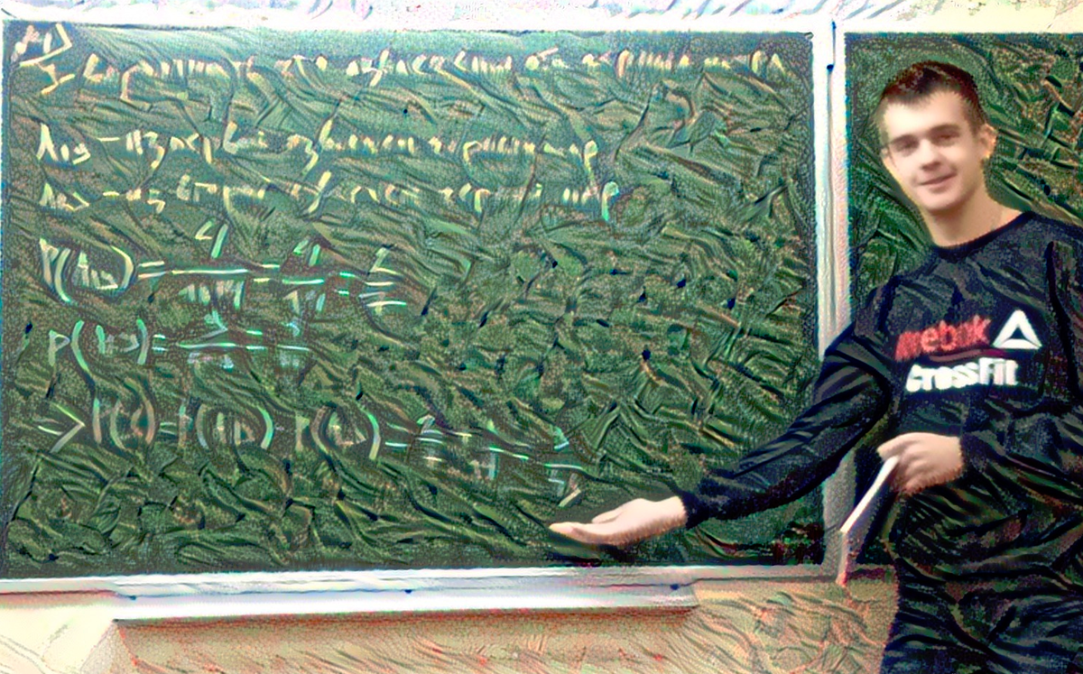 А так выглядит довольный студент колледжа, решивший задачу по теории вероятностей :)