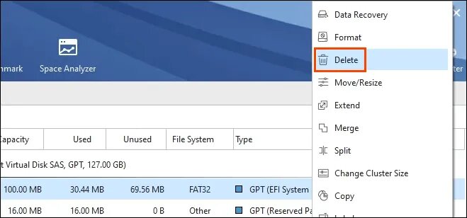 Efi разделы windows 10. Очистить EFI.