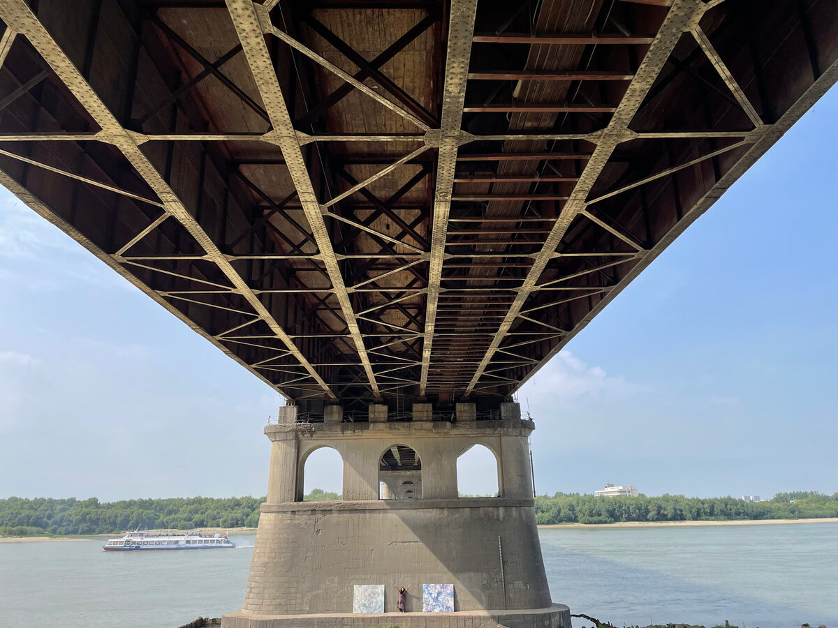 Ленинградский мост через Иртыш, Омск