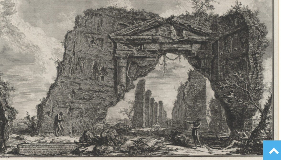 Рисунок Пиранези. У меня стойкое ощущение, что арка должна сложится, как карточный домик, но Пиранези виднее. 