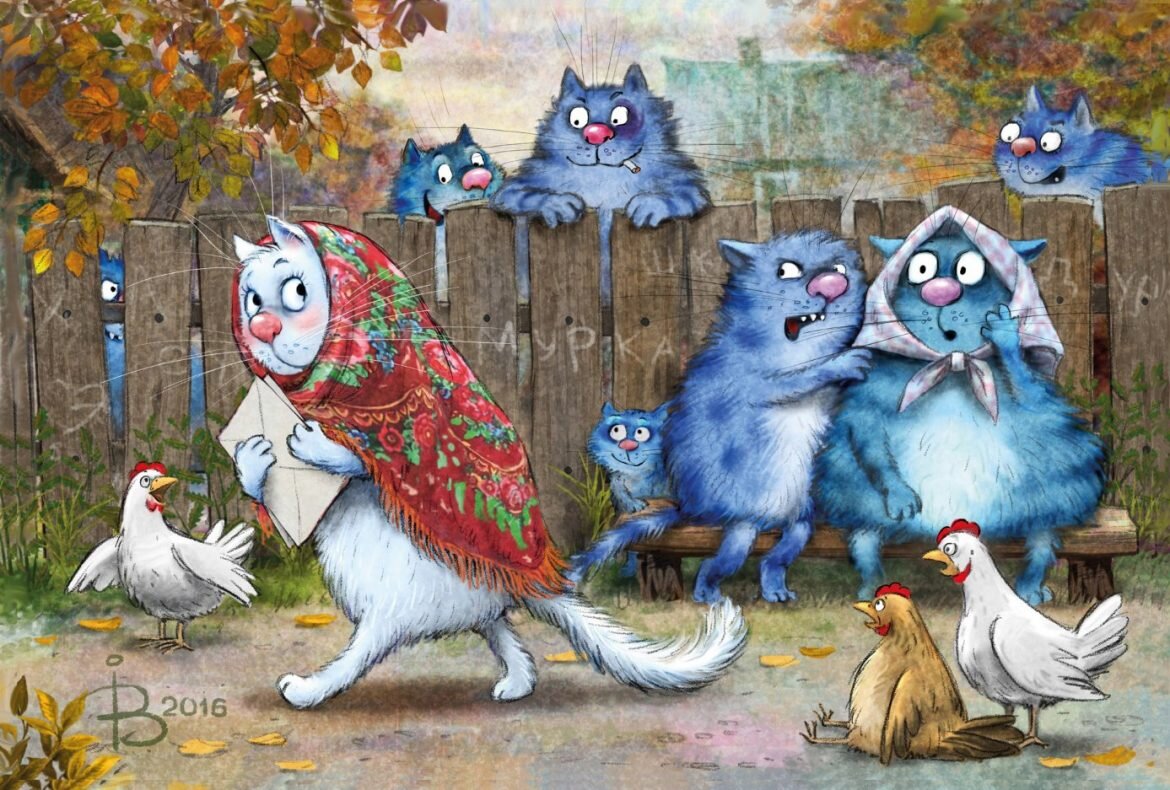 Голубые коты картинки