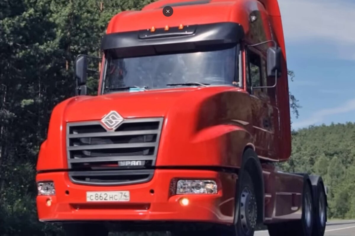 Урал-6464 в дороге