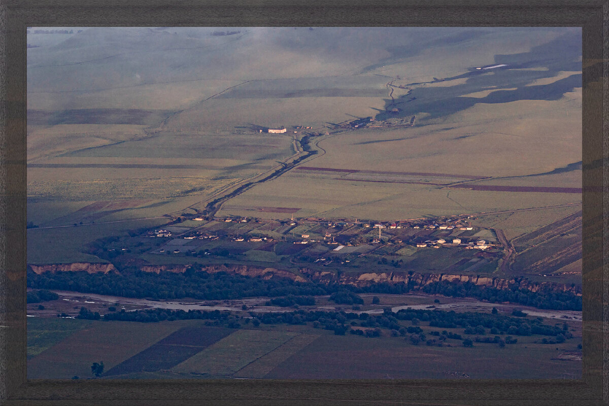 Рассвет над хутором с коммунистическим названием Большевик 