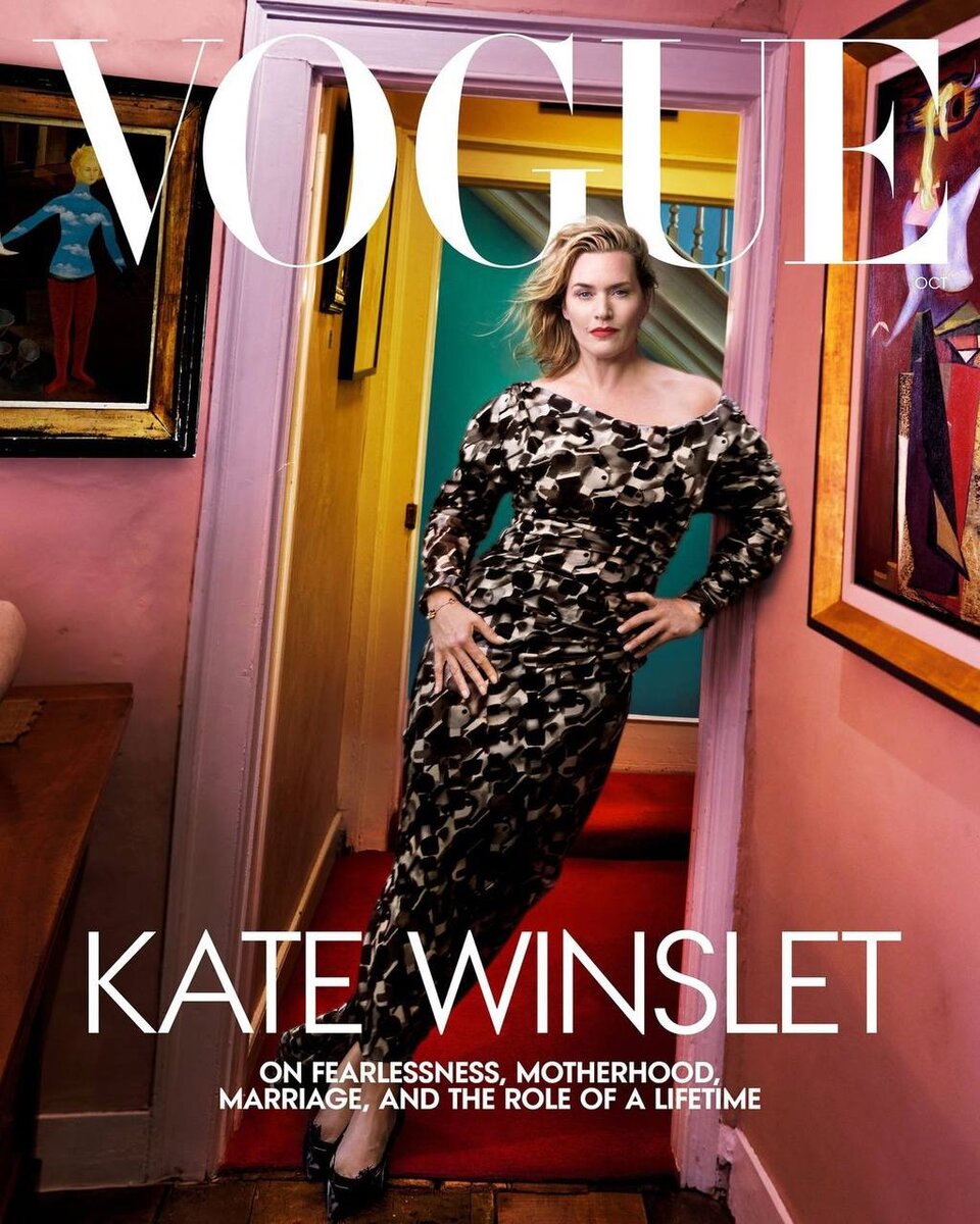    Кейт Уинслет снялась для обложки американского Vogue (фото 1)
