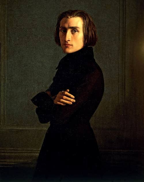A.Lehmann.Portrait of Franz Liszt.1839
