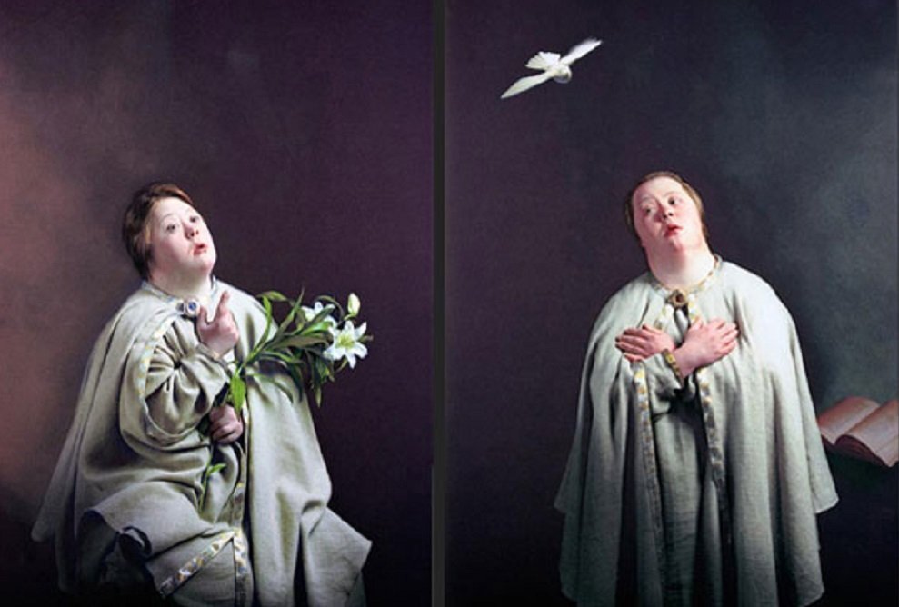 Евгений Семенов. "Благовещение". Из серии "Семь библейских сцен".