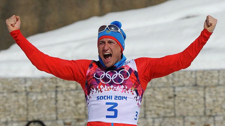 Легков на Олимпиаде в Сочи 2014