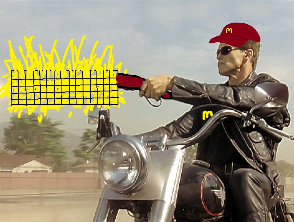 Прикрываю картошку фри