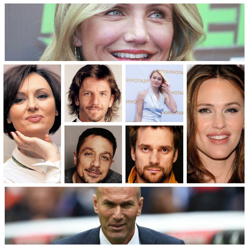 Все люди на этом коллаже объединены одним годом рождения. Они родились в 1972 году. Ваше мнение, кто лучше сохранился?