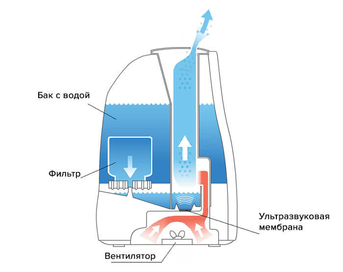 Как должен работать увлажнитель воздуха в комнате правильно