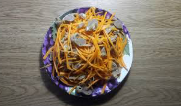 Куриные желудочки - очень диетический продукт. Личное фото. 