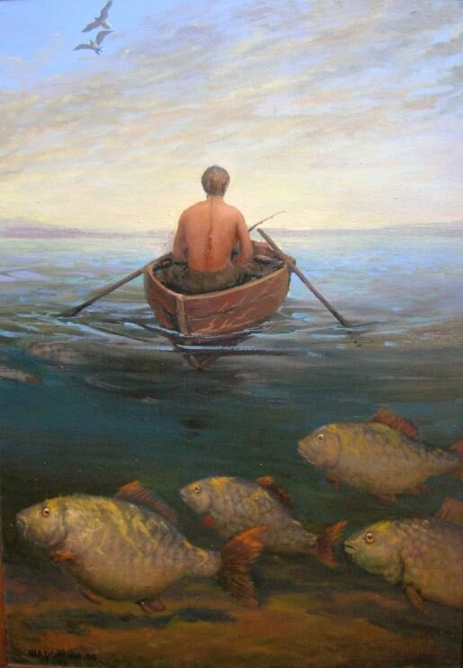 Рассказ // художник Геннадий Шаройкин