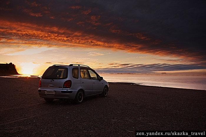 Встречаем рассвет на месте ночевки