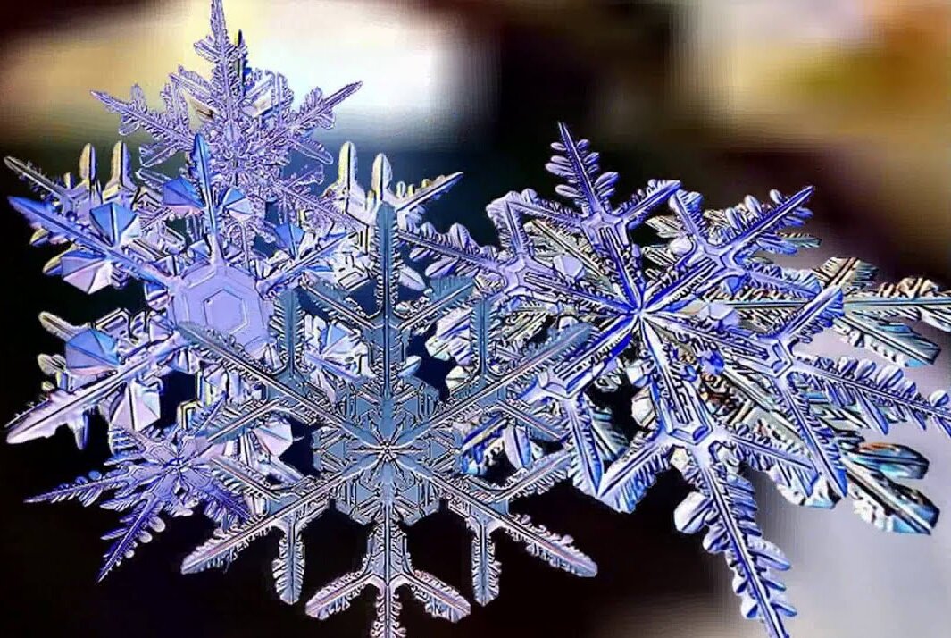 Снежинки под микроскопом